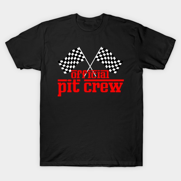 Pit Crew Race Car Party Car Racing Checkered Flag Racing, Tuner Mechanic Car Lover Enthusiast Gift Idea T-Shirt by GraphixbyGD